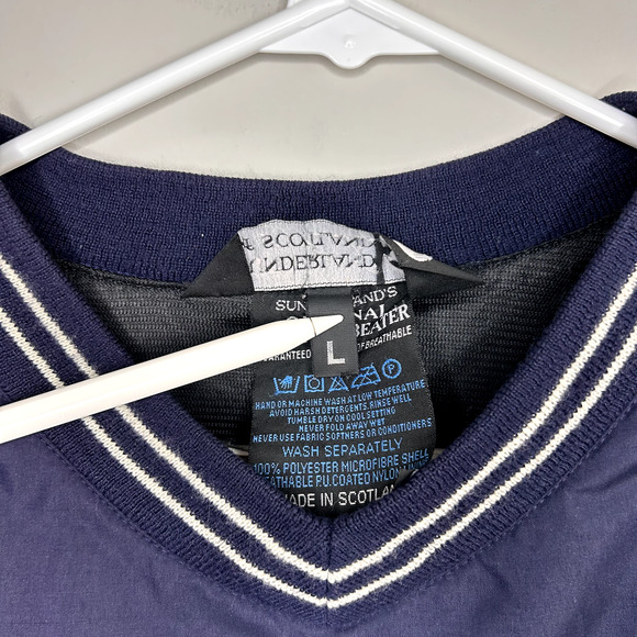 Vintage Sunderland of Scotland Windbreaker Mens Large Navy Weatherbeater - Picture 4 of 6